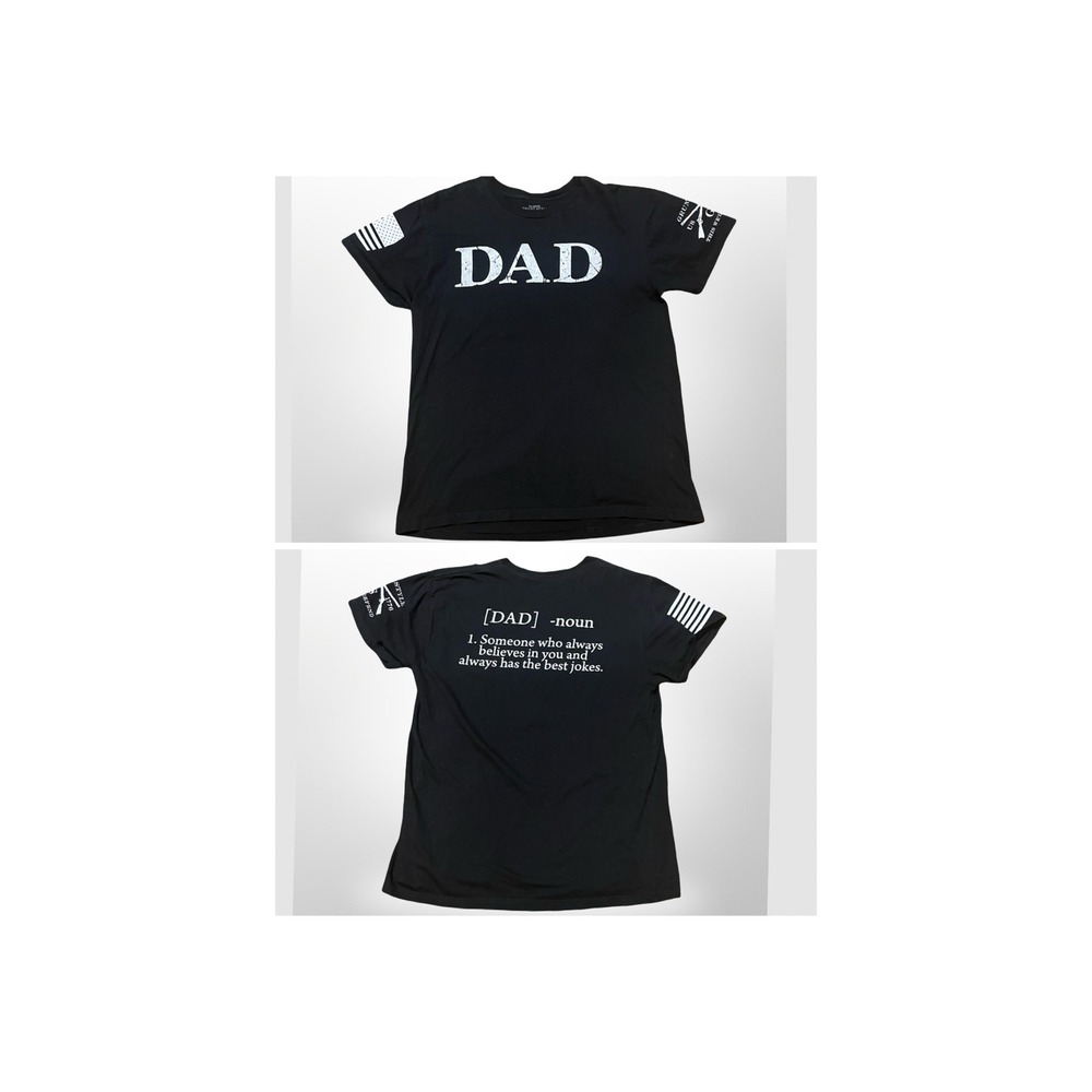 GRUNT STYLE DAD Graphic T Shirt‎ Black 2X Mens military patriotic casual retro